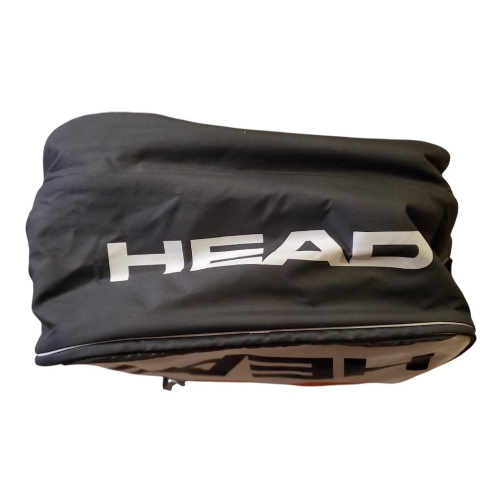 HEAD Tennis Duffel Large Bag Team Climate Control Double Strap Orange White Gray - Picture 4 of 16